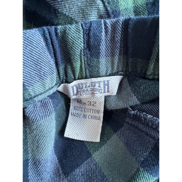 Duluth trading men’s flannel 100% cotton plaid pajama cargo pants Mx32 - Picture 6 of 6